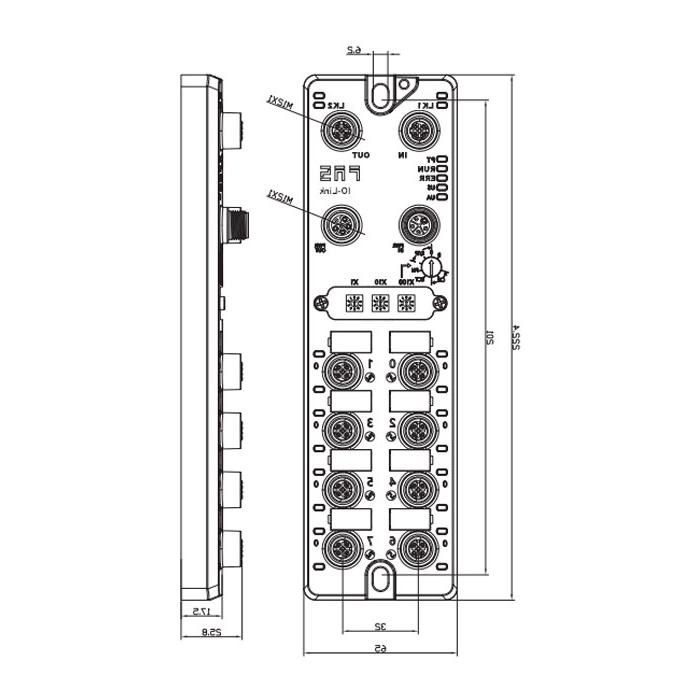 Support EtherCAT protocol、8 ports、IO-Link Master、 Class A、006B31