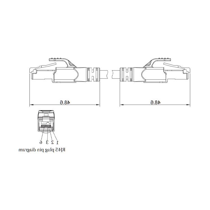 RJ45/RJ45、Dual end pre cast  PVC non flexible cable、With shielding 、Green sheath、0C4201-XXX