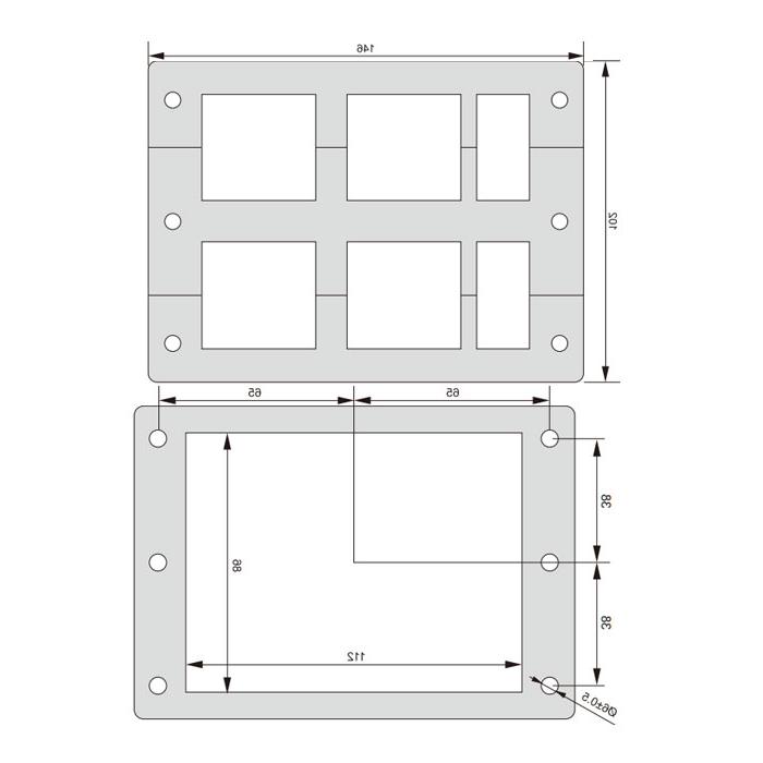 KPL cable entry system、KIT (with module)、IP65、Flame class UL94-V0、KPL 48/28C、98040800