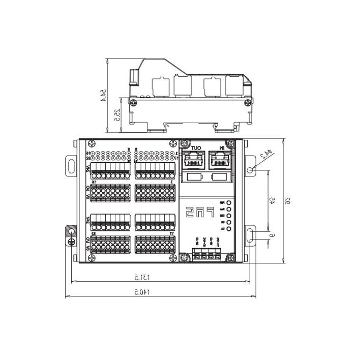 PROFINET protocol、32DI/DO adaptive configuration、PNP、RJ45 network port、IP20 remote module、009A54